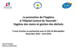 Promotion de l'hygiène à l'hôpital central de Yaoundé 2016